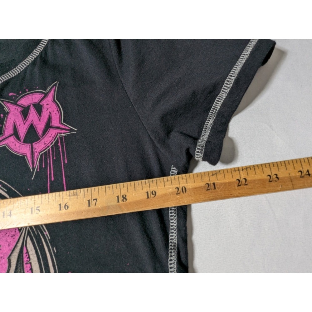 WORNSTAR SIRENS VAMPIRE QUEEN Black Double-Sided Applique T-Shirt‎ - Women 2XL - Picture 11 of 16